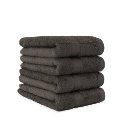 Set 4 Prosoape Fata 50x100cm 100% bumbac 500 g/mp, premium, Gri