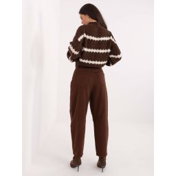 Pantaloni business maro