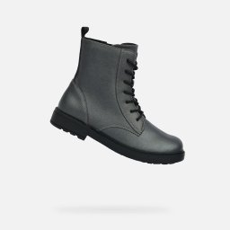 Ghete gri pentru fete Geox Eclair Girl