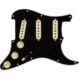 Fender Pre-Wired Strat Pickguard Custom 69 SSS Black