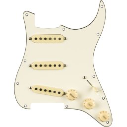 Fender Pre-Wired Strat Pickguard Pure Vintage 59 w-RWRP Midde Parchment