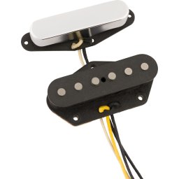 Fender Custom Shop 55-56 Whiteguard Telecaster Pickup Set Black and Chrome