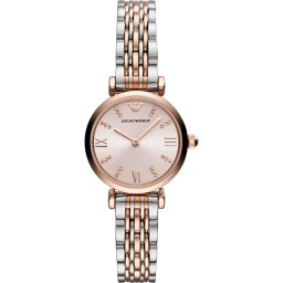 Emporio Armani Ceas analogic auriu - roz / argintiu