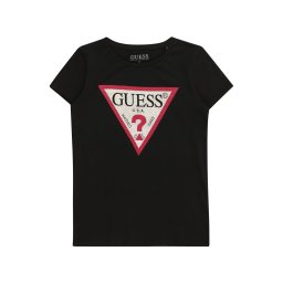 GUESS Tricou roși aprins / negru / alb murdar