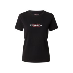 GUESS JEANS Tricou sângeriu / negru / alb