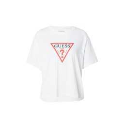 GUESS JEANS Tricou 'ICONIC' roșu / negru / alb