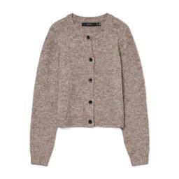 VERO MODA Geacă tricotată 'VMNOVAH' maro amestecat