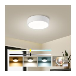 Brilagi - Plafonieră LED POOL, 18 W, 230 V, 3000/4000/6000 K, Ø 20 cm, alb