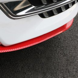Protectie spoiler, prelungire bara fata/spate din cauciuc, culoare CARBON Rosu FAVLine Selection