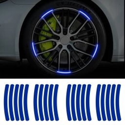 Set 20 bucati Elemente Reflectorizante "Wheel Arch" pentru autoturisme, biciclete, motociclete, atv-uri, scutere, culoare Albastra FAVLine Selection
