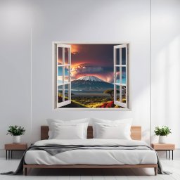 Folie imprimata color pentru decor perete locuinta, dimensiune 125 x 110cm, model: VIEW TO HAVEN 10 FAVLine Selection