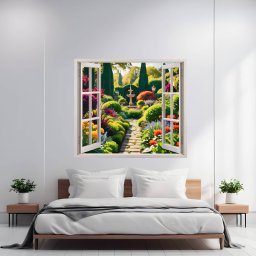 Folie imprimata color pentru decor perete locuinta, dimensiune 125 x 110cm, model: VIEW TO HAVEN 12 FAVLine Selection