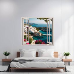 Folie imprimata color pentru decor perete locuinta, dimensiune 125 x 110cm, model: VIEW TO HAVEN 14 FAVLine Selection
