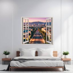 Folie imprimata color pentru decor perete locuinta, dimensiune 125 x 110cm, model: VIEW TO HAVEN 16 FAVLine Selection