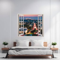Folie imprimata color pentru decor perete locuinta, dimensiune 125 x 110cm, model: VIEW TO HAVEN 17 FAVLine Selection