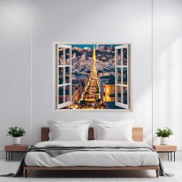 Folie imprimata color pentru decor perete locuinta, dimensiune 125 x 110cm, model: VIEW TO HAVEN 18 FAVLine Selection