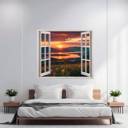 Folie imprimata color pentru decor perete locuinta, dimensiune 125 x 110cm, model: VIEW TO HAVEN 22 FAVLine Selection