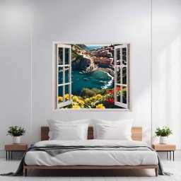 Folie imprimata color pentru decor perete locuinta, dimensiune 125 x 110cm, model: VIEW TO HAVEN 24 FAVLine Selection