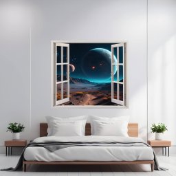 Folie imprimata color pentru decor perete locuinta, dimensiune 125 x 110cm, model: VIEW TO HAVEN 32 FAVLine Selection