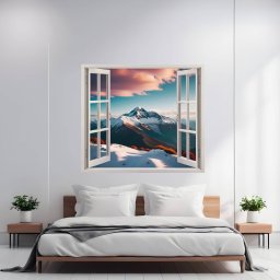 Folie imprimata color pentru decor perete locuinta, dimensiune 125 x 110cm, model: VIEW TO HAVEN 36 FAVLine Selection