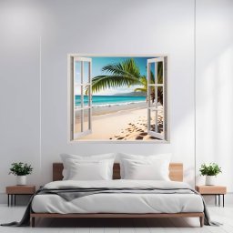 Folie imprimata color pentru decor perete locuinta, dimensiune 125 x 110cm, model: VIEW TO HAVEN 40 FAVLine Selection
