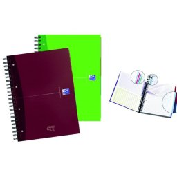 Caiet cu spirala A4+, OXFORD Essentials Europeanbook, 120 file-90g/mp, coperta carton rigid-mate