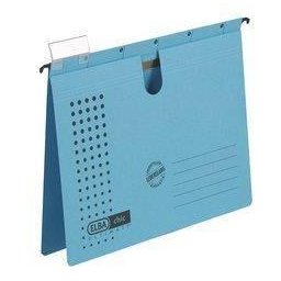 Dosar suspendabil cu sina, carton 230g/mp, bagheta metalica, ELBA Chic - albastru