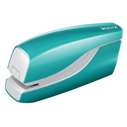 Capsator electric LEITZ WOW NeXXt Series, cu baterii, 10 coli, 1000 capse e1 incluse, turcoaz