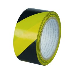 Accesorii birotica Banda adeziva 48mm x 20m, pentru avertizare, Q-Connect Safety Warning - negru/galben