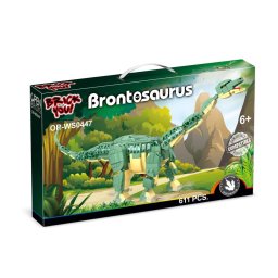 Set constructie pentru copii, Dinozaur Brontozaur, 611 piese, +8 ani