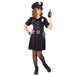 Costum politista negru - 8 - 10 ani / 140 cm