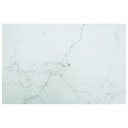 Blat masa alb 100x62 cm 8 mm sticla securizata design marmura GartenMobel Dekor