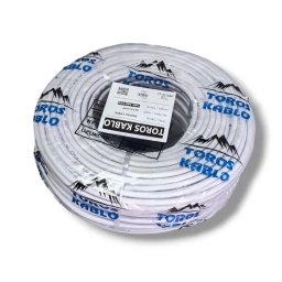 Cablu electric curent TOROS TRS2X1.5, 100m, 2x1.5 mm², cupru, izolatie PVC dublu strat, 300/500V, flexibil, pentru iluminat si consumatori de mica putere in instalatii electrice rezidentiale si comerciale