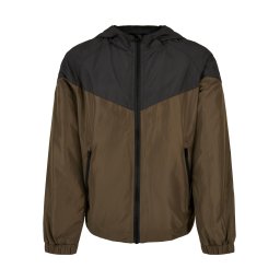 Boys' 2-Tone Tech Windrunner black/darkolive