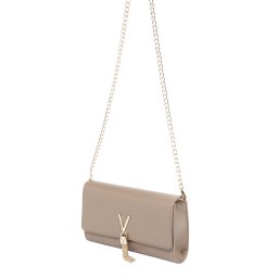 VALENTINO Clutch 'Divina' bej închis / auriu