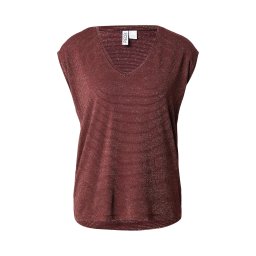 PIECES Tricou 'PCBillo' roșu vin / argintiu