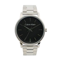 Calvin Klein Ceas analogic 'Linked' negru / argintiu