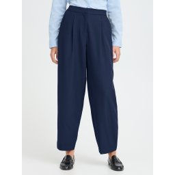 ICHI Pantaloni cutați 'IHFAVA' bleumarin