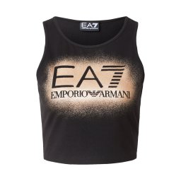 EA7 Emporio Armani Top galben muștar / negru / alb