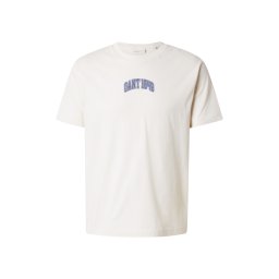GANT Tricou crem / bleumarin