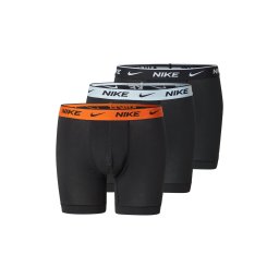 NIKE Underwear Boxeri gri deschis / portocaliu / negru
