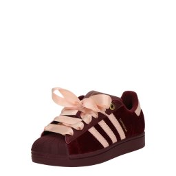 ADIDAS ORIGINALS Sneaker low 'SUPERSTAR II' roz pudră / roșu merlot