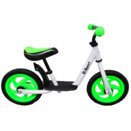 Bicicleta fara pedale cu suport pentru picioare R5 R-Sport - Verde