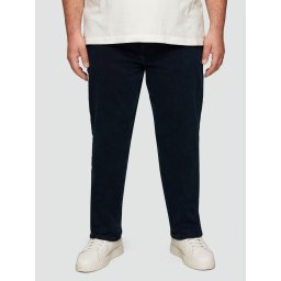 Blugi barbati big size Casby, Hyperstretch, talie medie si croiala Regular fit, Bleumarin inchis (SELECTATI MARIMEA: 38, SELECTATI LUNGIMEA: 32)
