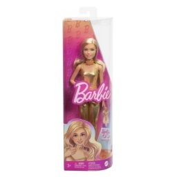 Papusa Barbie, Mattel, Fashion blonda cu Salopeta aurie