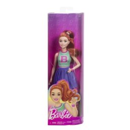 Papusa Barbie Fashion, Mattel, Rochie roz cu Floare