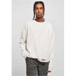 Eco Mix Boxes Cardigan Light Grey