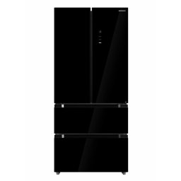 Side by side HCFD-M516INVHGBKE++, 516 l, No Frost, Clasa E, Negru