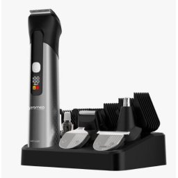 Aparat de tuns corporal ORO-TRIMMER ALL IN ONE, Autonomie 90 min, Lavanil, Argintiu