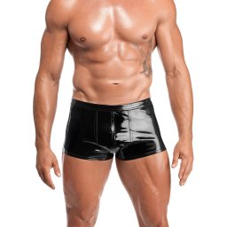 Noir Handmade H095 Voltage PVC Shorts Black M